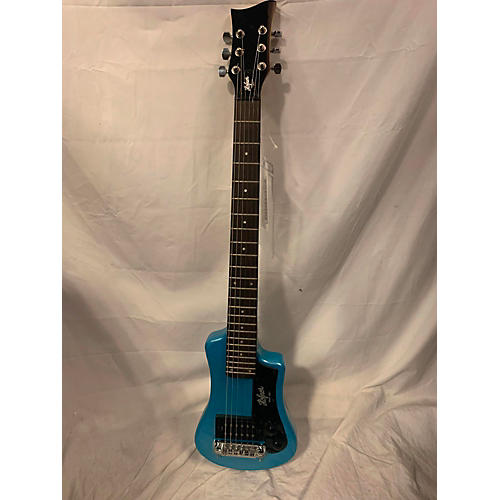 Hofner SHORTY Solid Body Electric Guitar Blue