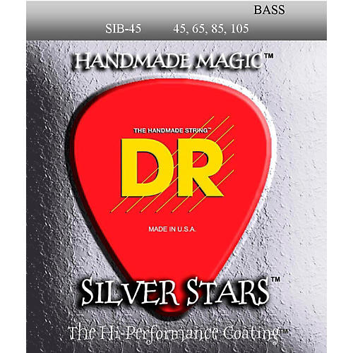 SIB-45 Silver Stars Coated 4 String Medium Bass Guitar Strings