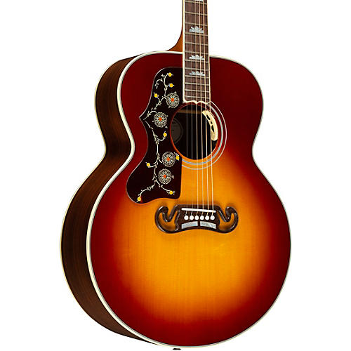 Gibson SJ-200 Standard Rosewood Left-Handed Acoustic-Electric Guitar Rosewood Burst
