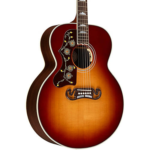 Gibson SJ-200 Standard Rosewood Left-Handed Acoustic-Electric Guitar Rosewood Burst