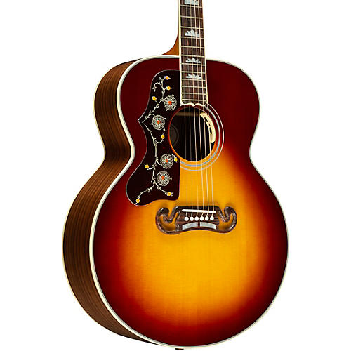 Gibson SJ-200 Standard Rosewood Left-Handed Acoustic-Electric Guitar Rosewood Burst