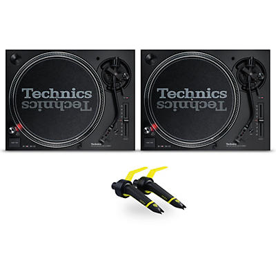Technics SL-1200MK7 Direct Drive Turntable Pair with Ortofon Concorde Club Cartridge Twin Pack