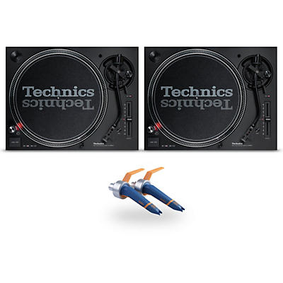 Technics SL-1200MK7 Direct Drive Turntable Pair with Ortofon Concorde DJ Cartridge Twin Pack