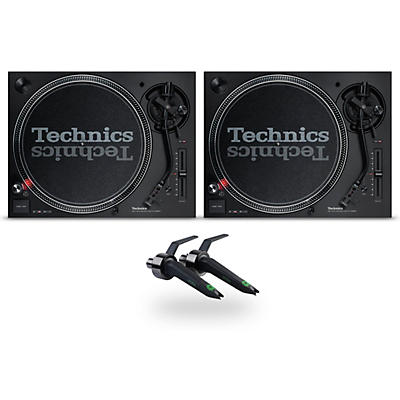Technics SL-1200MK7 Direct Drive Turntable Pair with Ortofon Concorde Mix Cartridge Twin Pack