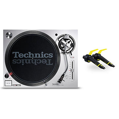 Technics SL-1200MK7S Direct-Drive Professional DJ Turntable Pair with Ortofon Concorde Club Cartridge Twin Pack