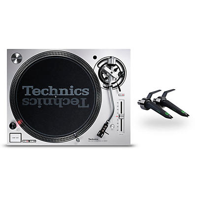 Technics SL-1200MK7S Direct-Drive Professional DJ Turntable Pair with Ortofon Concorde Mix Cartridge Twin Pack