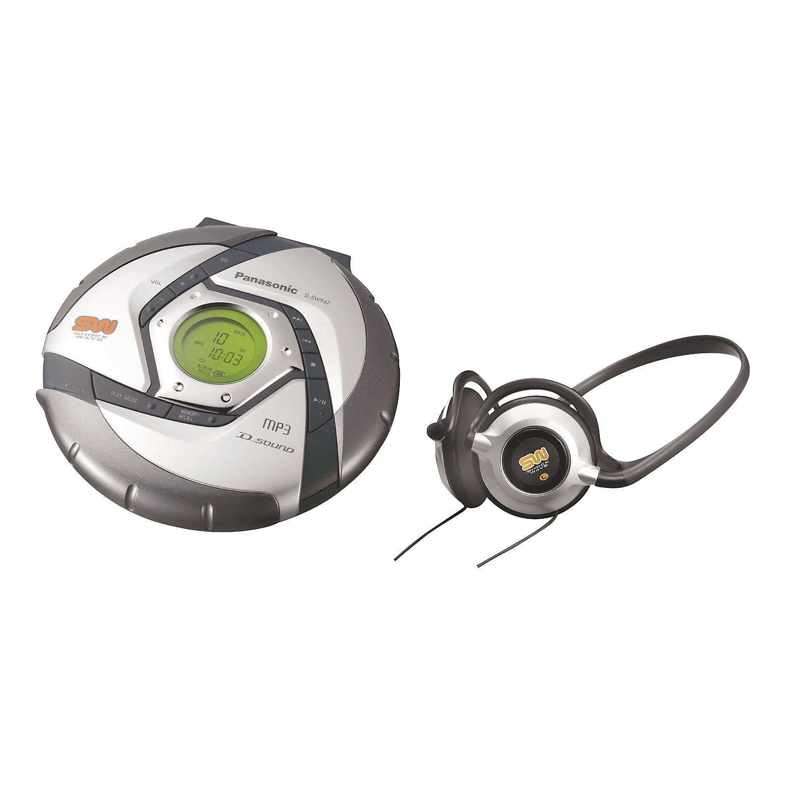 Panasonic SLSW947 Shockwave Portable CD Player Musician's Friend