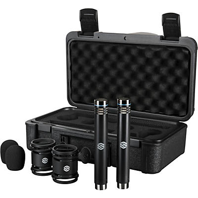 Sterling Audio SL230MP Matched Pair Medium-Diaphragm Condenser Microphones With Shockmounts, Windscreens and Carry Case