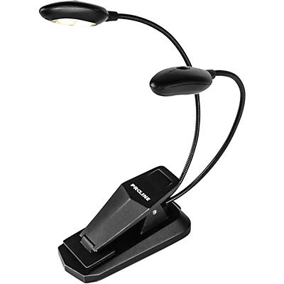 Proline SL4NA Natural Series Dual-Head Music Stand Light With 4 LEDs