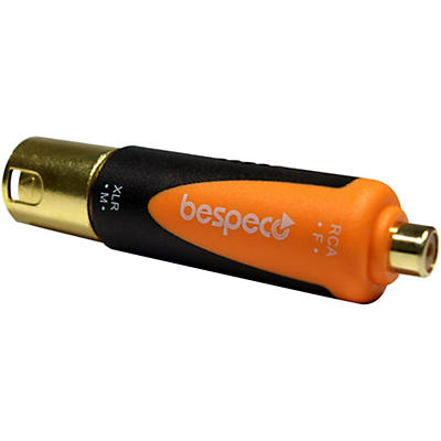 Bespeco SLAD315 XLR Male to RCA Female 24K Gold-Plated Adapter<br>