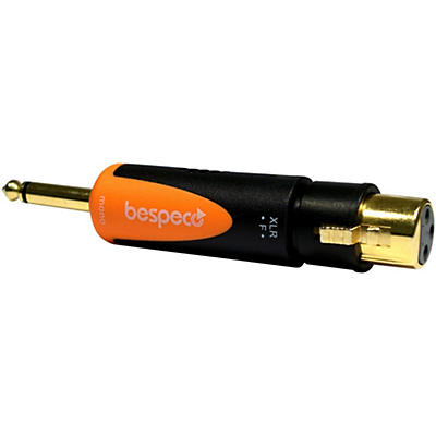 Bespeco SLAD500  1/4" Male to XLR Female 24K Gold-Plated Adapter<br>