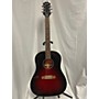 Used Epiphone SLASH J-45 Acoustic Guitar Vermillion