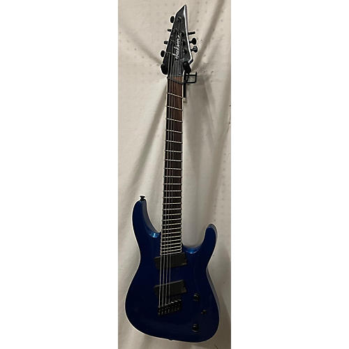 Jackson SLATXF7 Soloist 7 String Solid Body Electric Guitar Metallic Blue