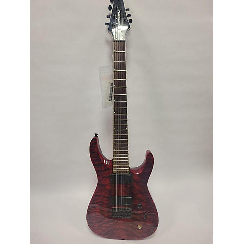 Jackson SLATXMG3-7 7 String Solid Body Electric Guitar Trans Red