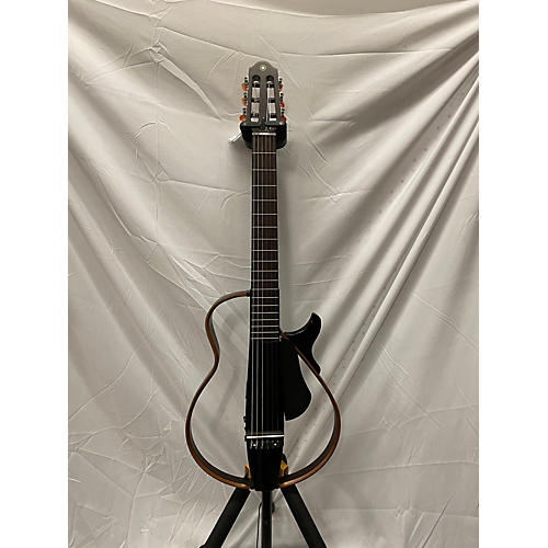 Yamaha SLG200N Classical Acoustic Electric Guitar Trans Black