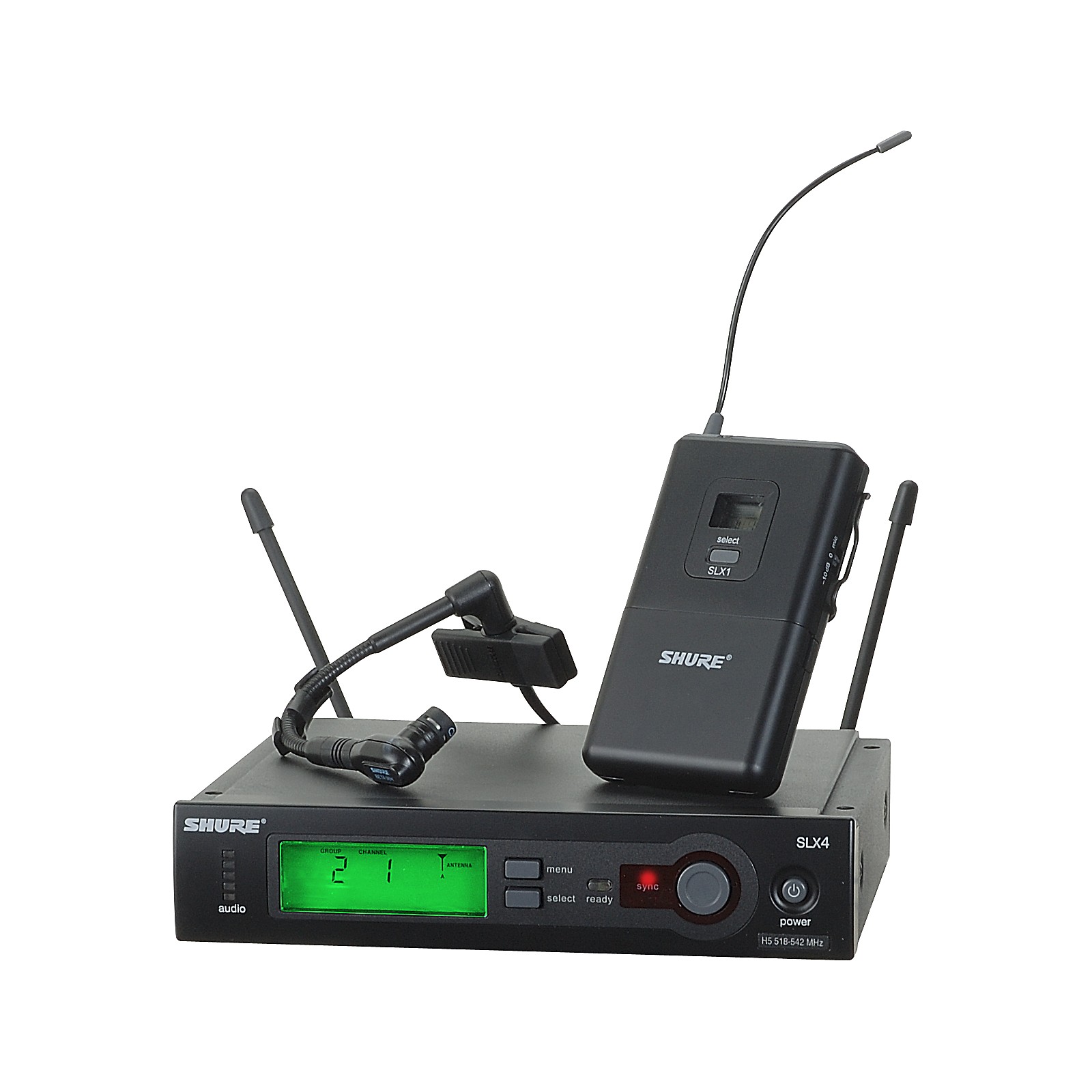 Shure SLX14/BETA98H Instrument Wireless System Musician's Friend