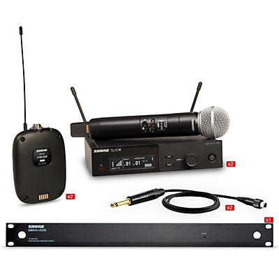Shure SLXD Dual Body Pack and Microphone Bundle