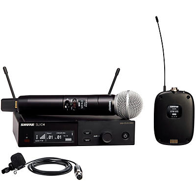 Shure SLXD124/85M Combo System With SM58 & WL185M