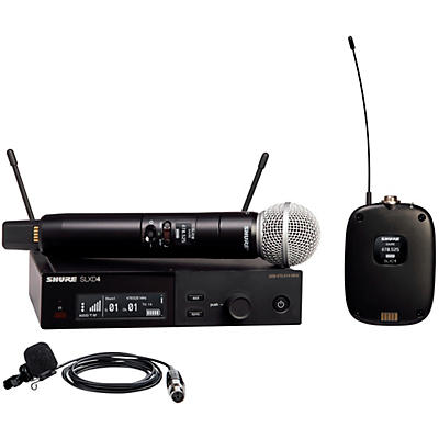 Shure SLXD124/85M Combo System With SM58 & WL185M