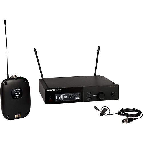 Shure SLXD14/DL4 Wireless System With SLXD1 Bodypack Transmitter, SLXD4 Receiver and DL4B Lavalier Microphone, Black Condition 2 - Blemished Band G58 197881150815