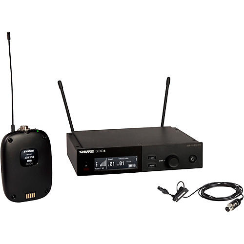 Shure SLXD14/UL4B Wireless System With UniPlex Cardioid Lavalier Microphone Band J52