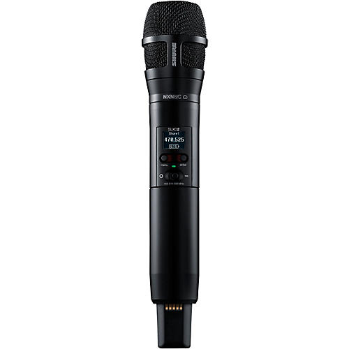 Shure SLXD2/N8C Digital Wireless Handheld Microphone Transmitter with Nexadyne 8/C Cardioid Capsule (G58: 470 to 514 MHz) Band G58 Black