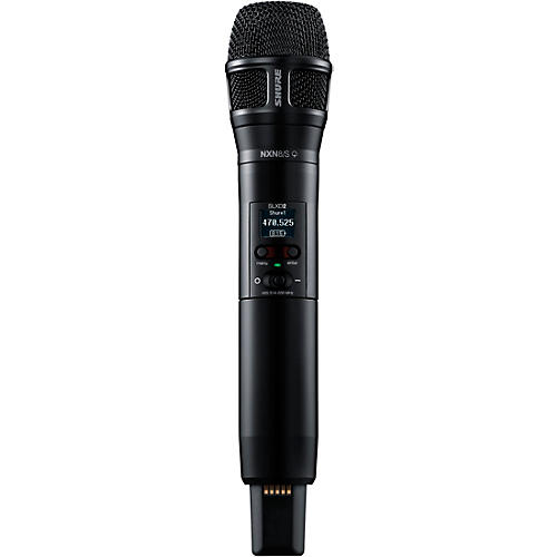 Shure SLXD2/N8S Digital Wireless Handheld Microphone Transmitter with Nexadyne 8/S Supercardioid Capsule (G58: 470 to 514 MHz) Band G58 Black