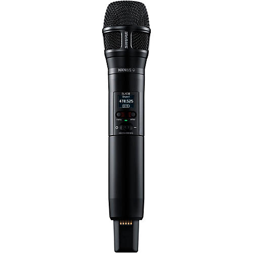 Shure SLXD2/N8S Digital Wireless Handheld Microphone Transmitter with Nexadyne 8/S Supercardioid Capsule (G58: 470 to 514 MHz) Band H55 Black