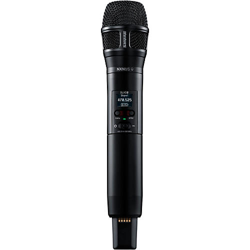 Shure SLXD2/N8S Digital Wireless Handheld Microphone Transmitter with Nexadyne 8/S Supercardioid Capsule (G58: 470 to 514 MHz) Band J52 Black