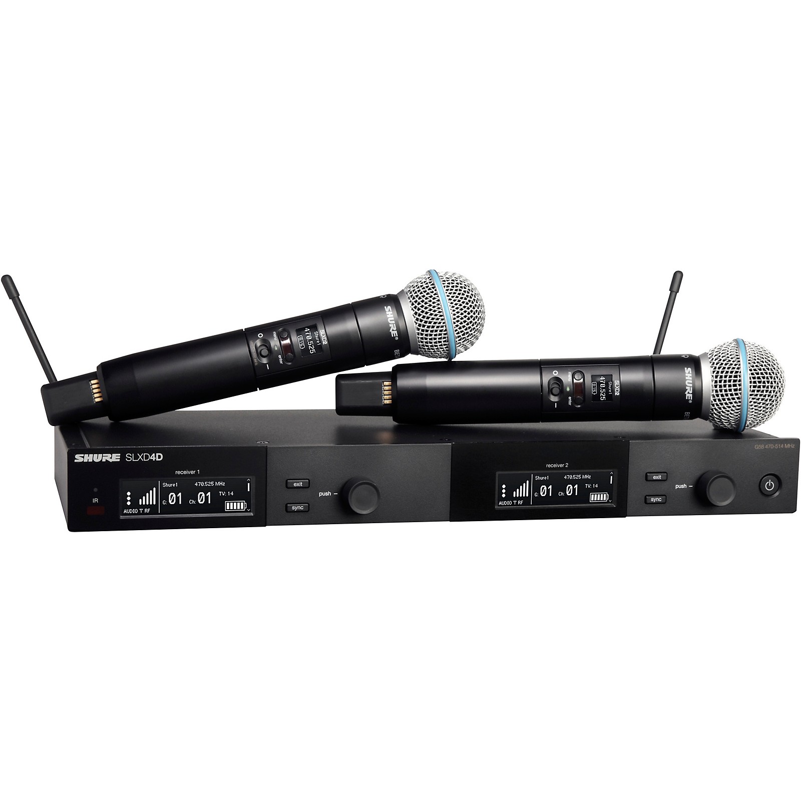 Shure SLXD24D/B58 Dual Wireless Vocal Microphone System with BETA 58