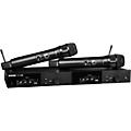 Shure SLXD24D/N8C Dual-Channel Digital Wireless Handheld Microphone System with Nexadyne 8/C Cardioid Capsules (G58: 470 to 514 MHz) Band G58 BlackBand G58 Black