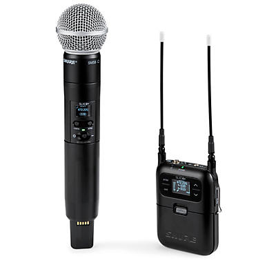 Shure SLXD25+/SM58 Digital Wireless Handheld Microphone System -