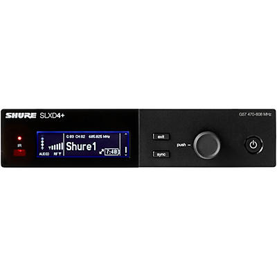 Shure SLXD4+ Single-Channel Wireless Receiver -