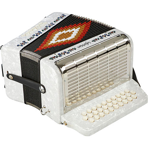 SofiaMari SM-3112 31-Button 12 Bass Accordion GCF Condition 2 - Blemished White Pearl 197881162498