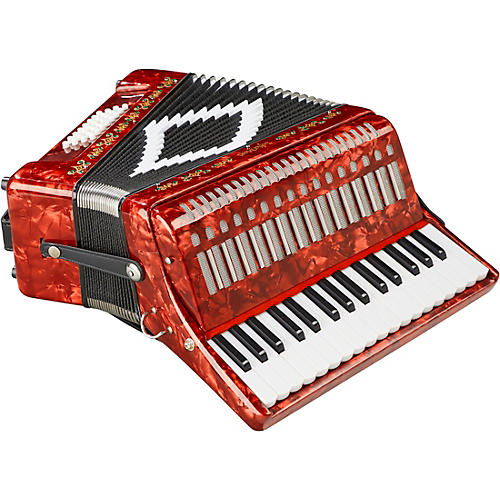 SofiaMari SM-3232 32 Piano 32 Bass Accordion Condition 2 - Blemished Red Pearl 194744874895