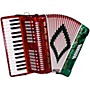 Open-Box SofiaMari SM-3232 32 Piano 32 Bass Accordion Condition 2 - Blemished Red and Green Pearl 197881076023