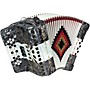 Open-Box SofiaMari NSM-3412 34-Button 12 Bass Accordion FBE Condition 1 - Mint Gray/White/Gray