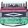 SofiaMari SM-3448 34 Piano 48-Bass Accordion Red and Green PearlRed and Green Pearl