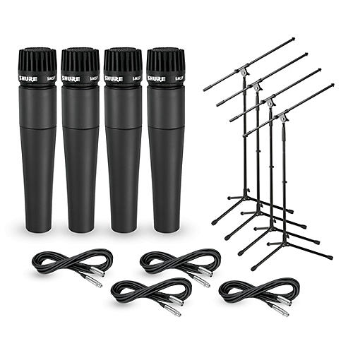 Shure SM7B Stage Bundle SM7B Dynamic Mic with Cloudlifter Preamp, Boom  Stand and 20' XLR Cable