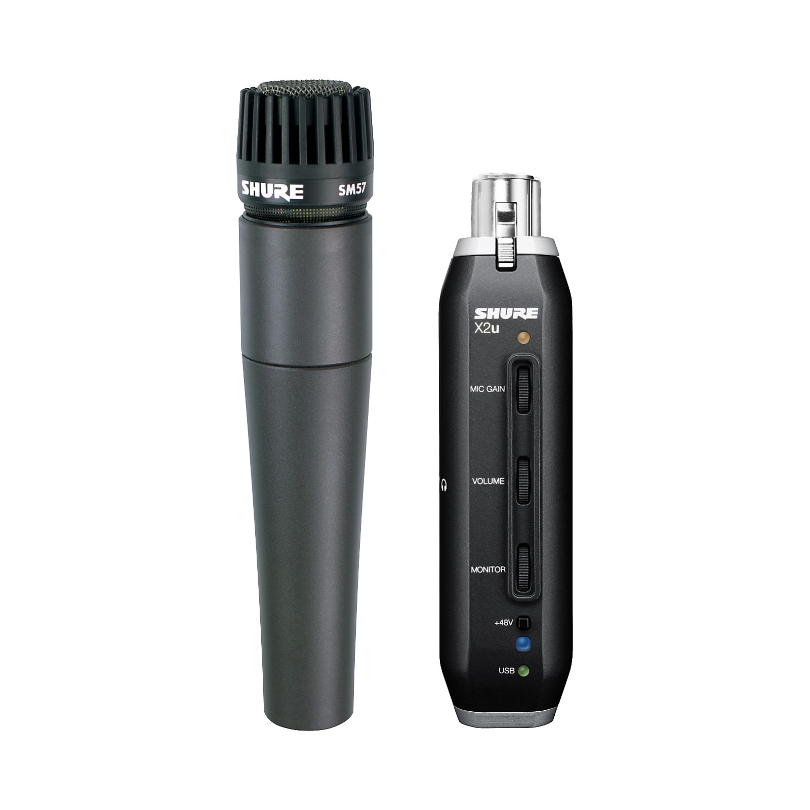 Shure SM57-X2U SM57 MIC WITH XLR-TO-USB PACKAGE | Musician's Friend