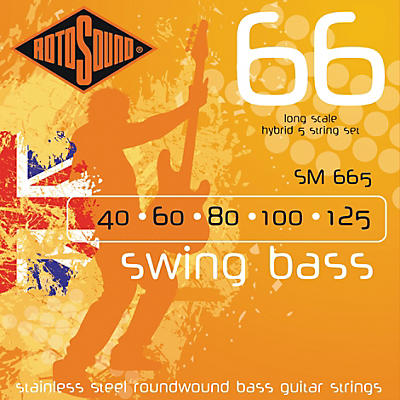 Rotosound SM665 Swing Bass 5-String RoundwoundBass Strings