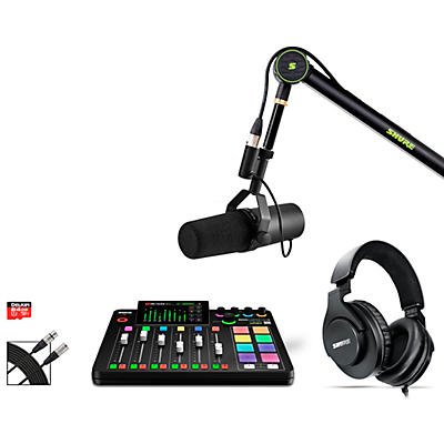 Shure SM7B Mic & RODE RODECaster Pro II Solo Podcasting Kit