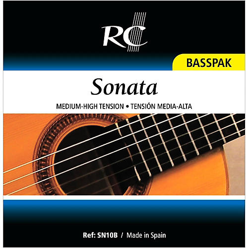 SN10B Sonata Basspak - Medium High 4th, 5th and 6th strings for Nylon String Guitar