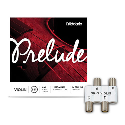 SN3 Violin Pitch Pipe With D'Addario Prelude Violin String Set 4/4