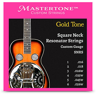 Gold Tone SNRS Square Neck Resonator Strings