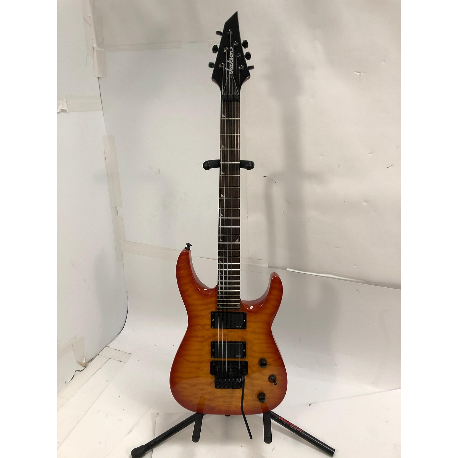 Used Jackson SOLOIST ARCH TOP Solid Body Electric Guitar Sunset Orange