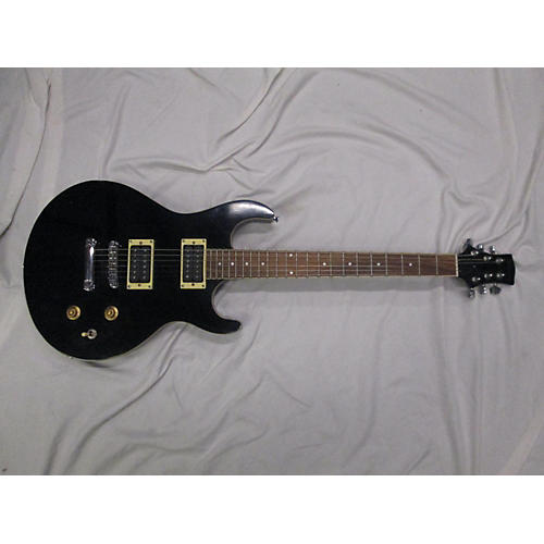 Silvertone SPN5 Double Cut Solid Body Electric Guitar Black