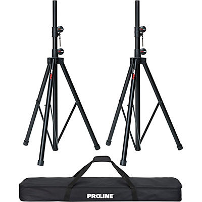 Proline SPS502 Speaker Stand 2-Pack With Carry Bag