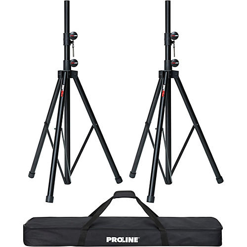 Proline SPS502 Speaker Stand 2-Pack With Carrying Bag