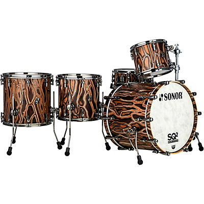 SONOR SQ2 5 Piece Elder Tree Vintage Beech Shell Pack with 22 in. Bass Drum